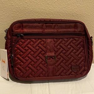 LUG Carousel XL Crossbody Bag - Wine